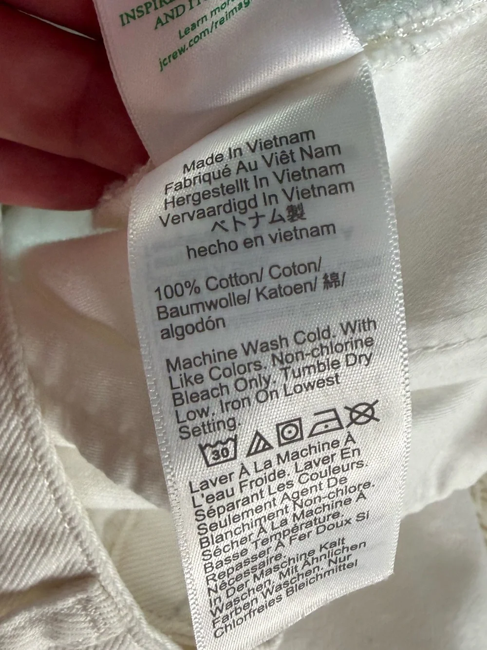 NWT J Crew Wide Leg Essential White Jeans Size 34